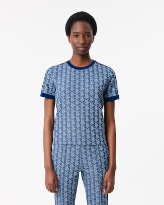 Women's Slim Fit Monogram T-Shirt