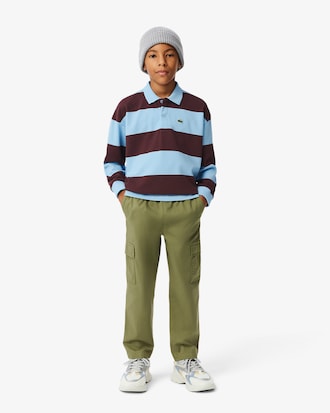 Kids' Striped Cotton Polo