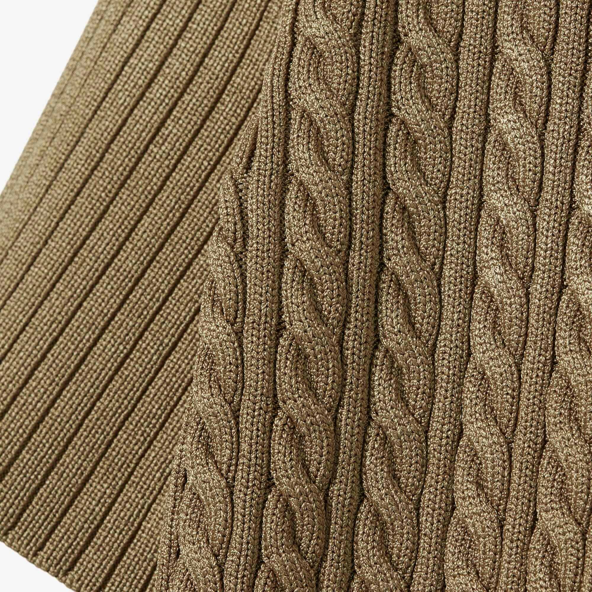Runway Cable Knit Polo Collar Sweater - Sweaters & Sweatshirts