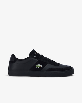 Men's Lacoste Court-Master Pro Leather Tonal Trainers
