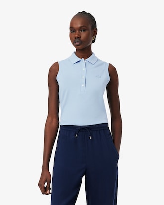 Polo El&aacute;stico Sin Mangas L.12.D Slim Fit Para Mujer