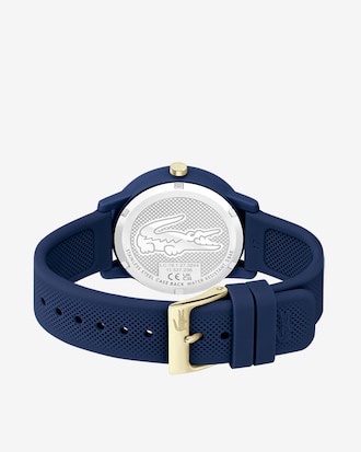 Women's Lacoste.12.12 Blue Silicone Strap Watch