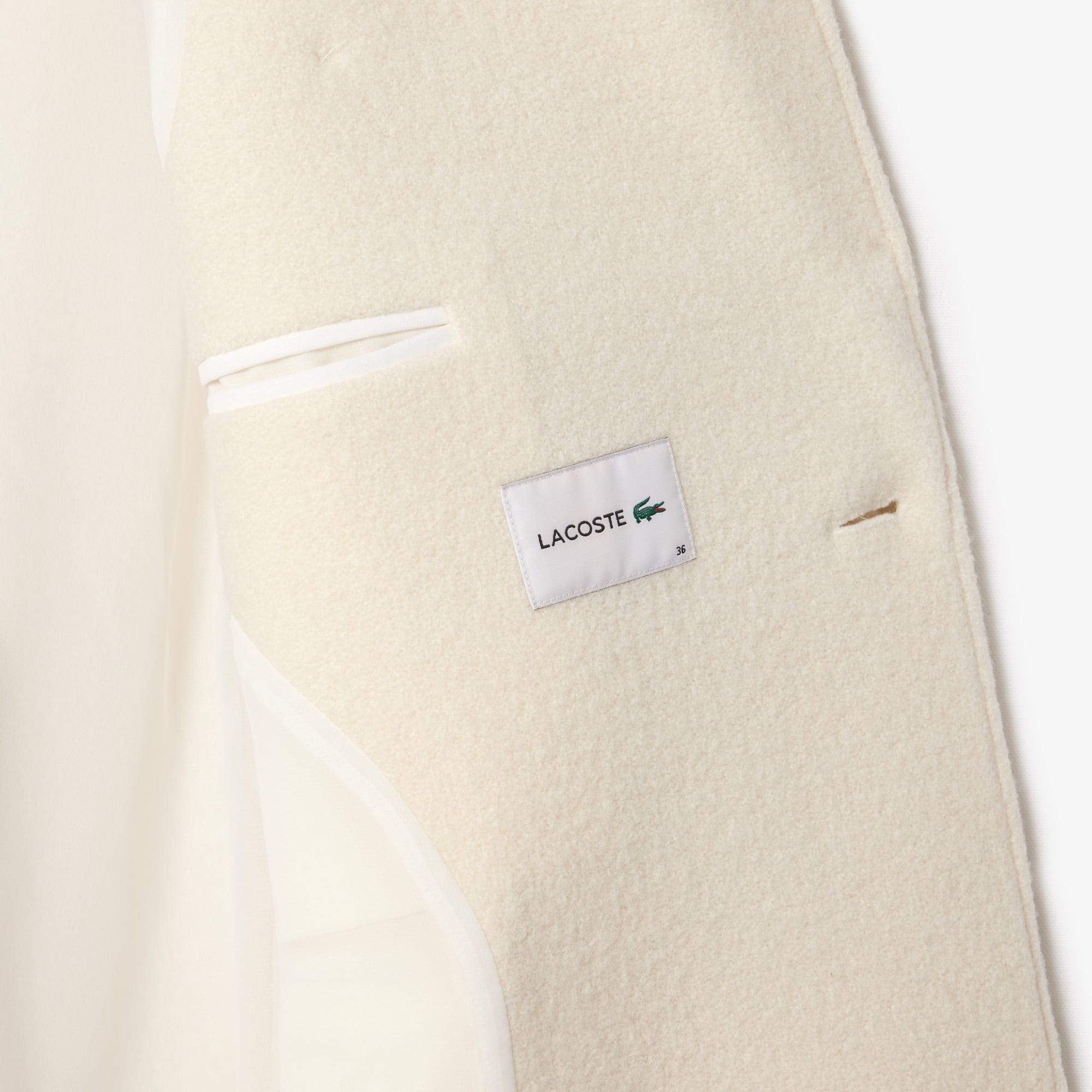 Women's Long Wool Coat - Jackets & Coats - New In 2026 | Lacoste