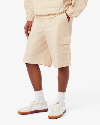 Straight Fit Printed Bermuda Cargo Shorts
