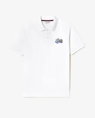 Polo de piqu&eacute; de algod&oacute;n L.12.12 con insignia