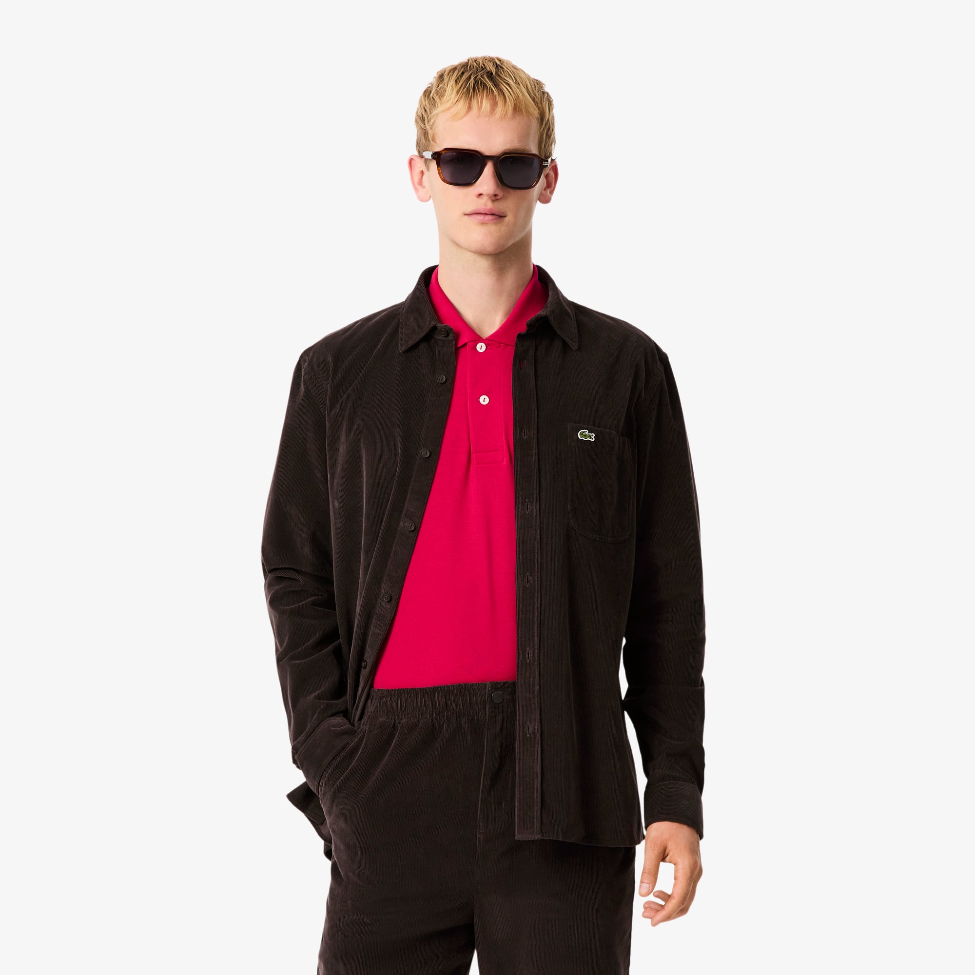 Lacoste Men's Regular Fit Velour Shirt