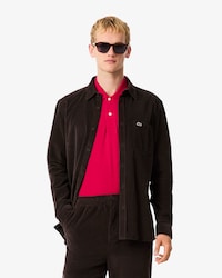 Chemise regular fit velours