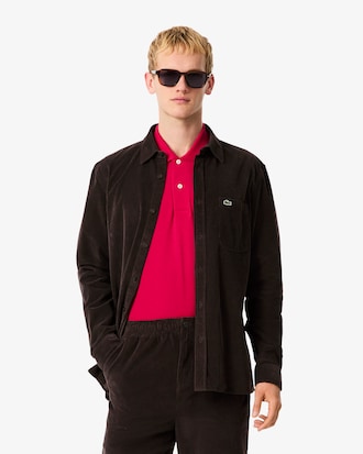 Men's Regular Fit Velour Shirt