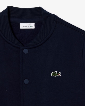 Kids' Contrast Sleeve Fleece Bomber Jacket