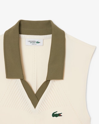 Women's Sleeveless Stretch Knit Tennis Polo