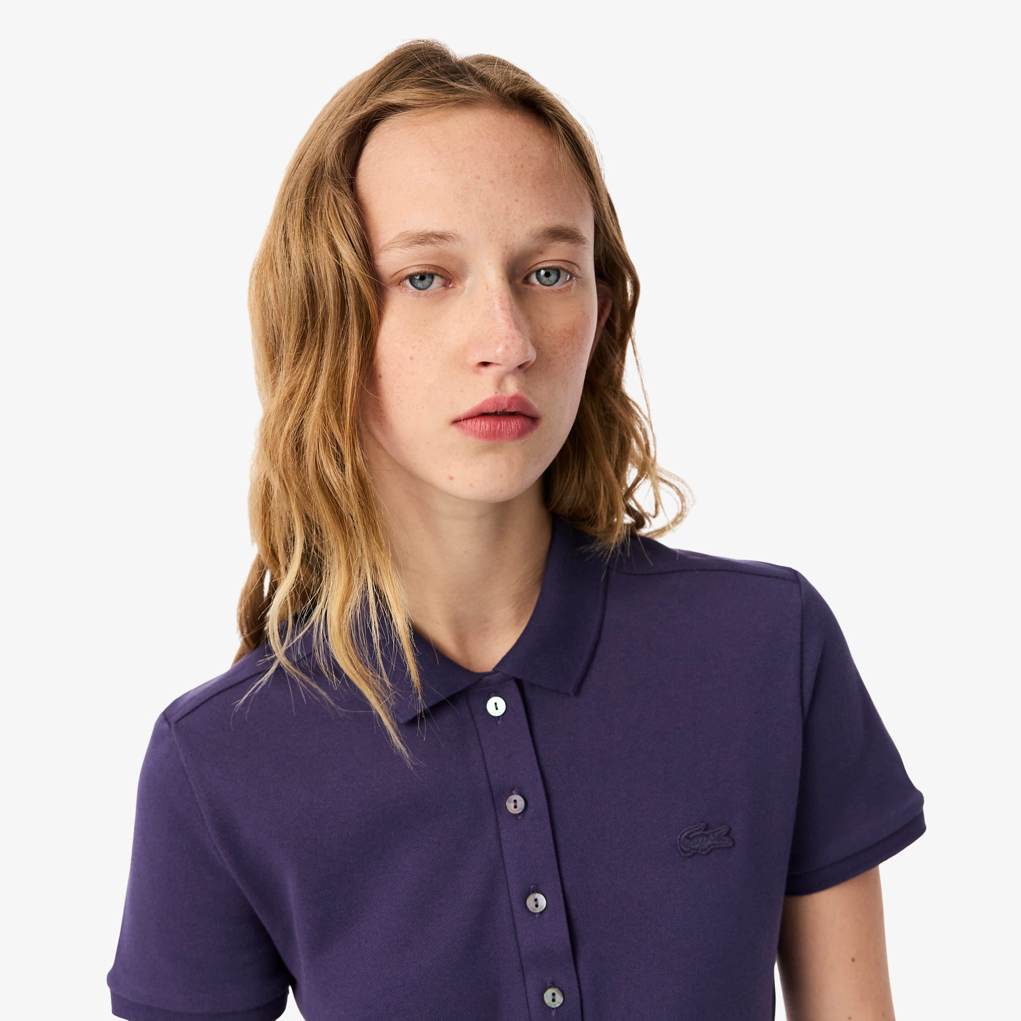 Women's L.12.D Slim Fit Stretch Mini Piqué Polo - Polo Shirts
