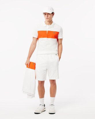 Men's Regular Fit Colorblock Fleece Shorts