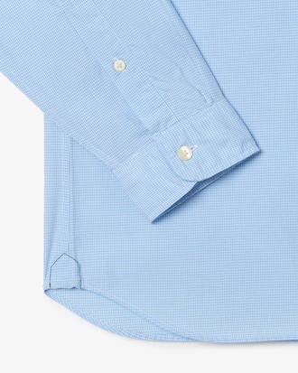 Camisa para hombre Regular Fit de popelín a cuadros vichy