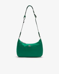 Unisex Metal Crocodile Branded Strap Nylon Shoulder Bag