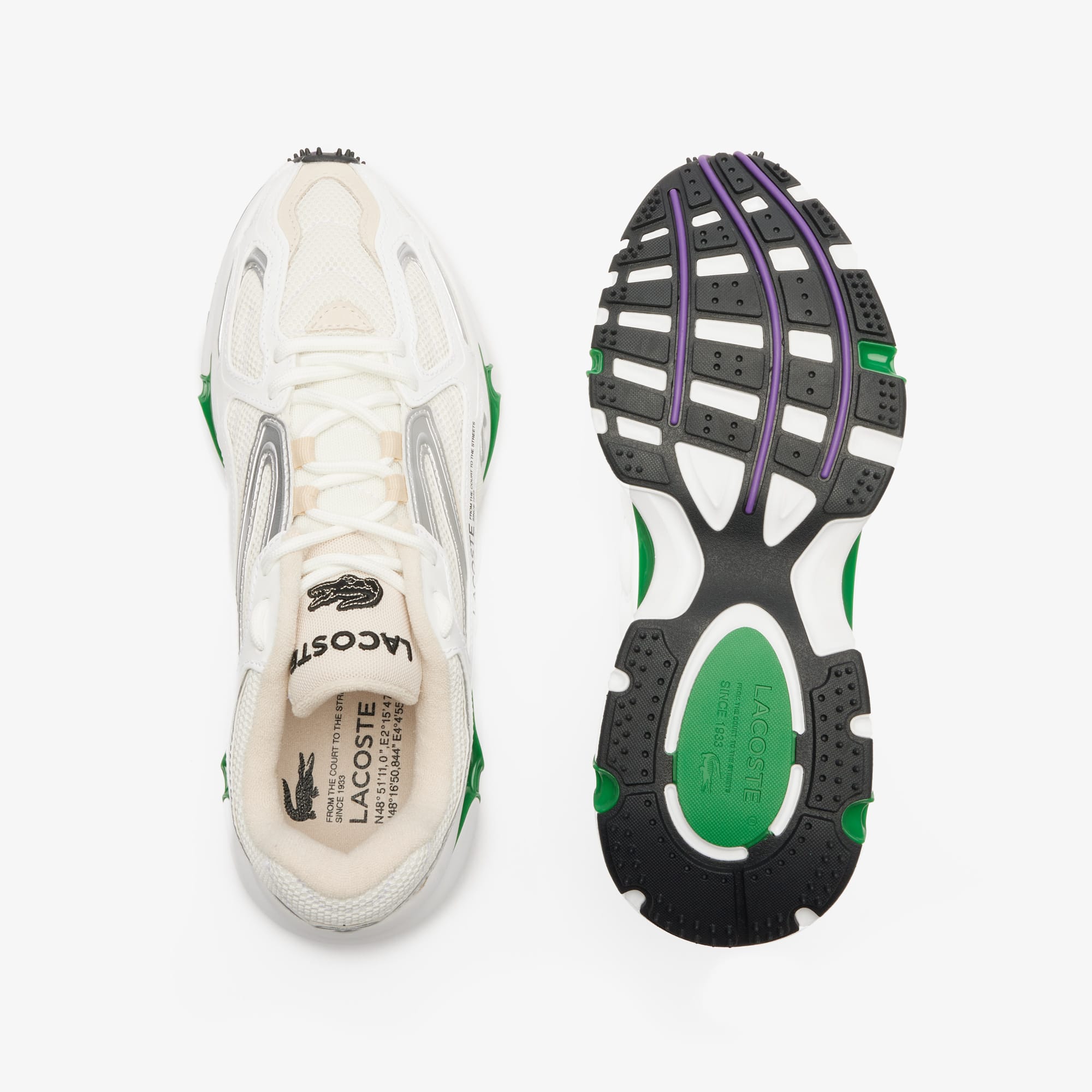Lacoste L003 2K24 124 1 SMA White/Green Trainers Shoes