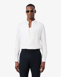 Slim Fit Cotton Blend Shirt