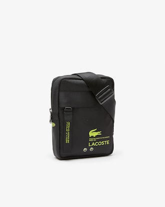 Crossbody Lacoste con cierre vertical unisex