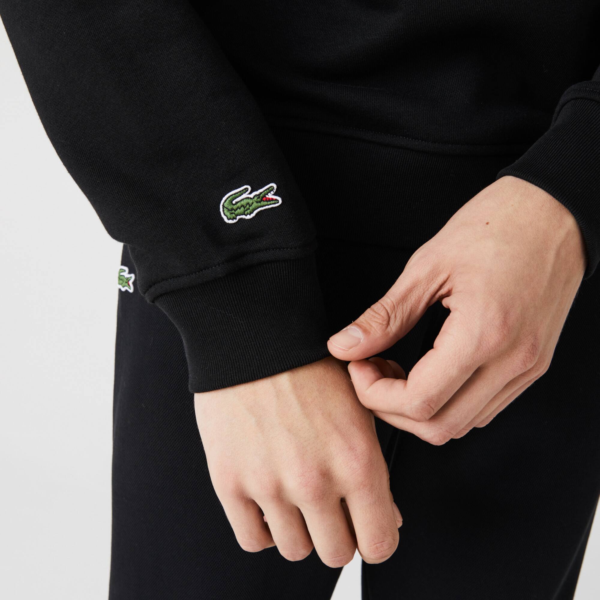 Men's Printed Logo Fleece Hoodie - Sweatshirts - New In 2026 | Lacoste