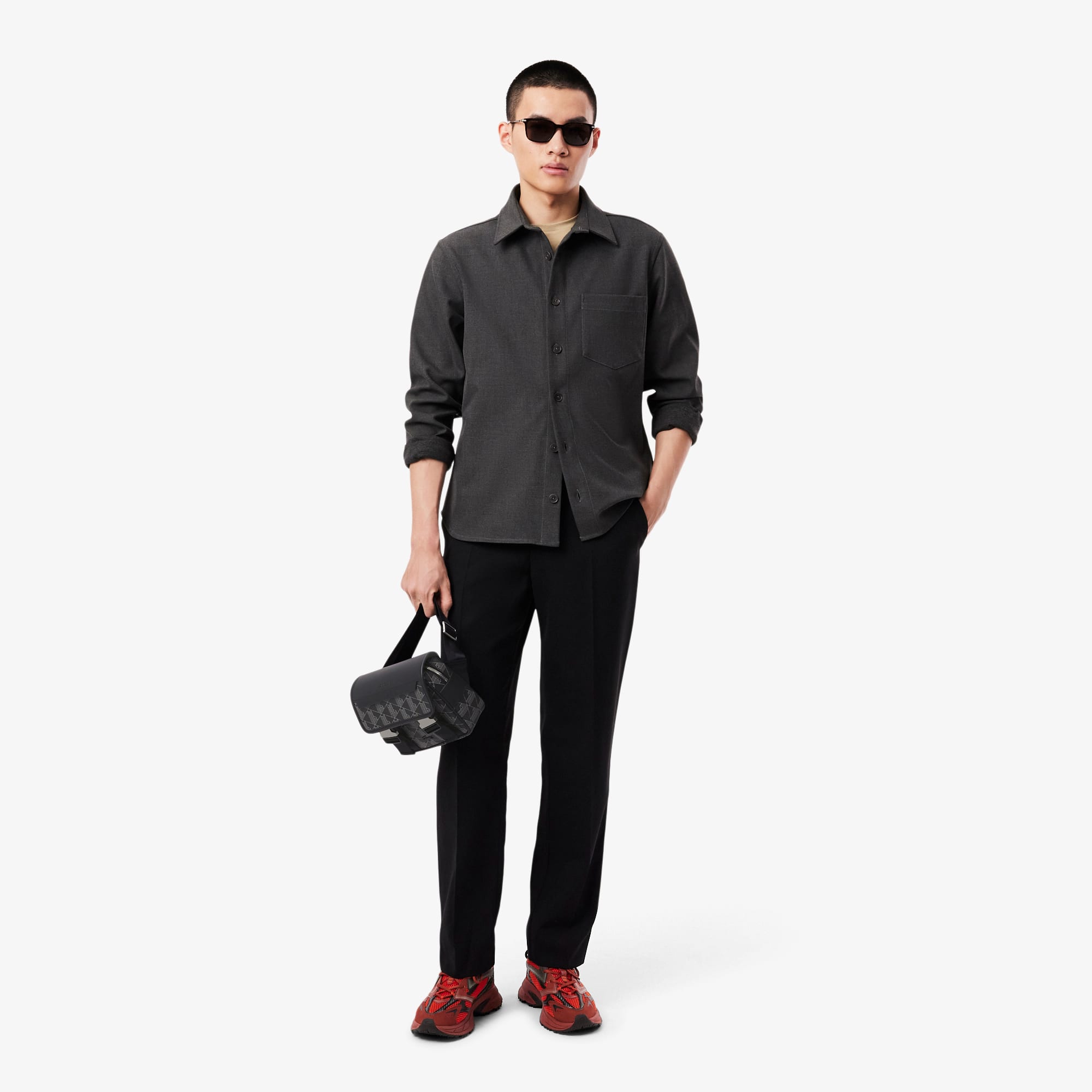 Men's The Blend Clip Flap Satchel - Bags - New In 2025 | Lacoste