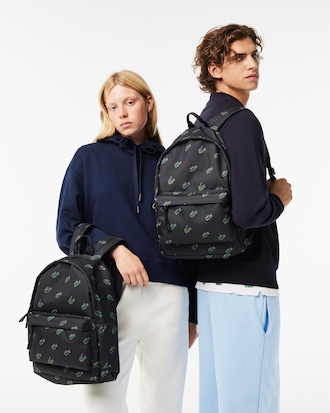 Mochila con estampado de cocodrilo