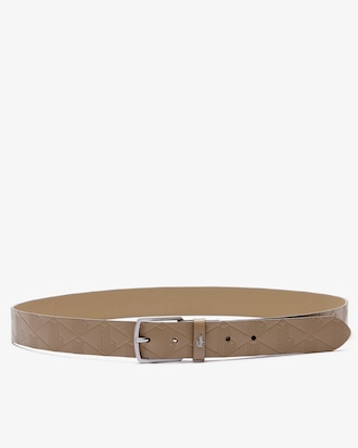 Cinturón de piel con monograma para hombre