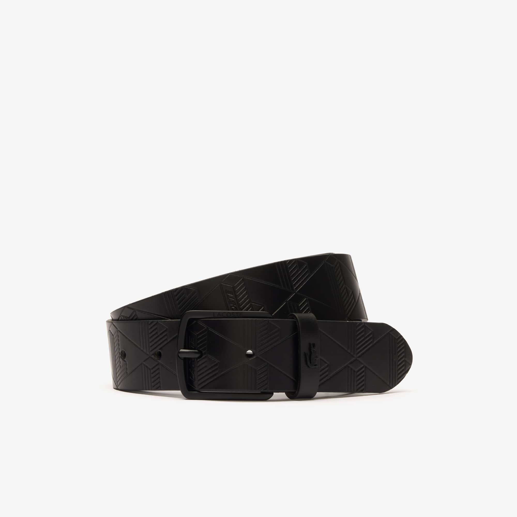 Monogram Leather Belt - Belts - New In 2026 | Lacoste