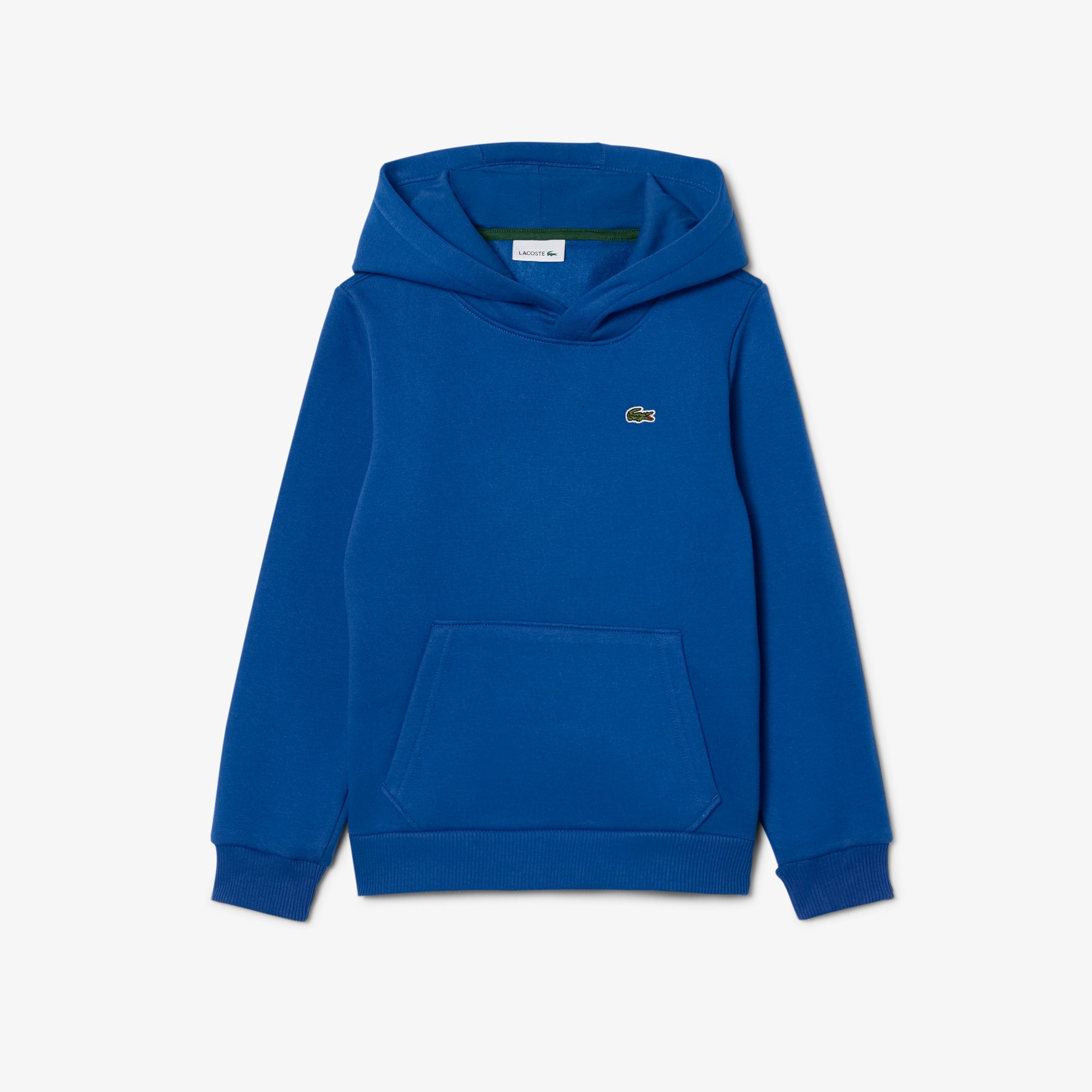 Lacoste Kids' Kangaroo Pocket Fleece Hoodie - 16 Years In Blue