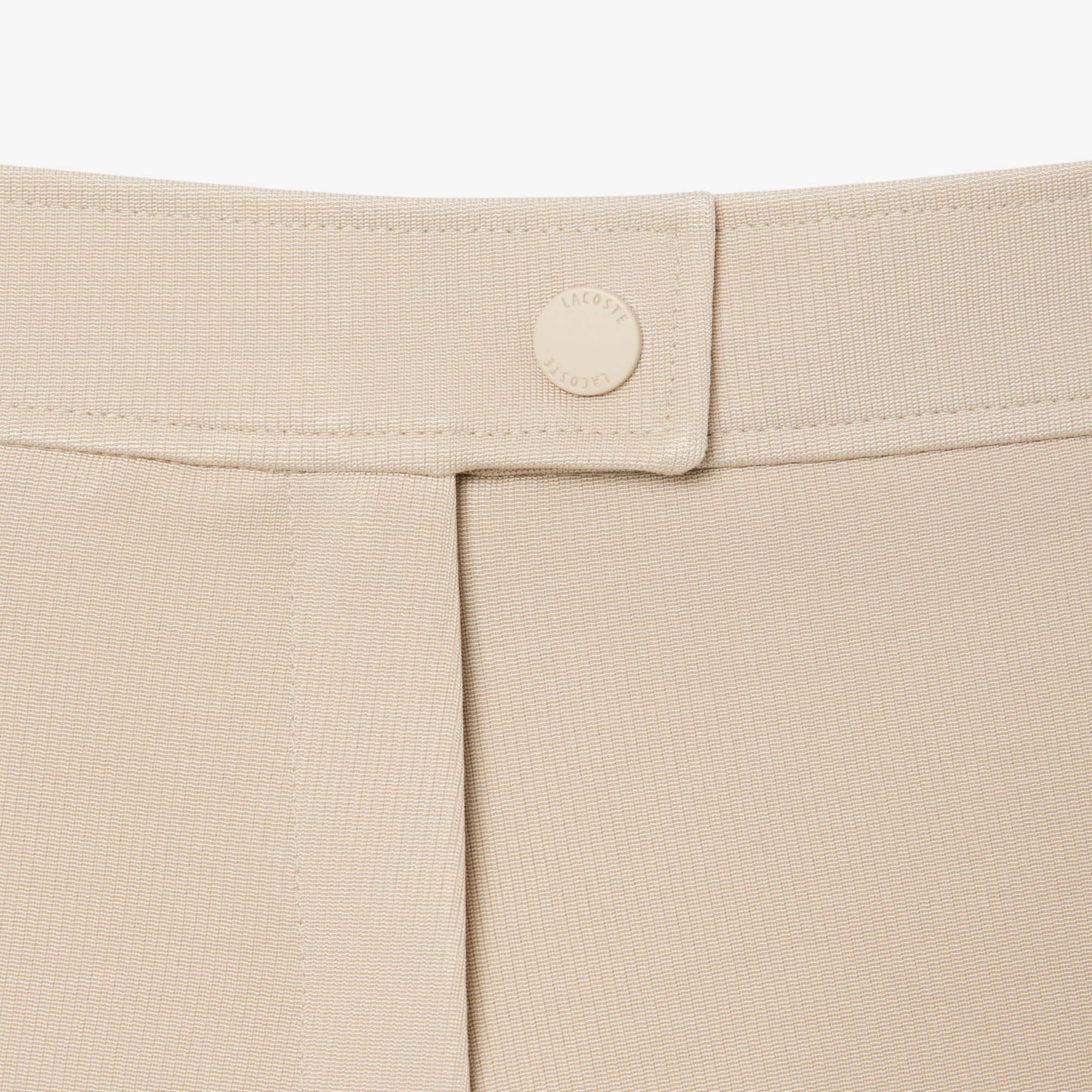 Runway Satin Knit Mini-Shorts