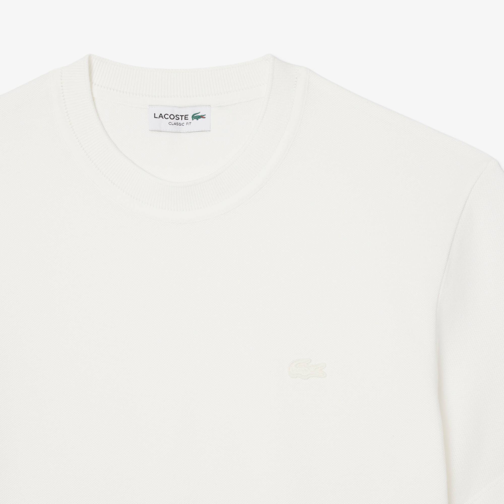 Men's Ribbed Neck Petit Piqué T-Shirt - T-shirts - New In 2026