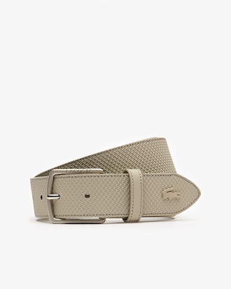 Men's Chantaco Engraved Tongue Buckle Leather Belt