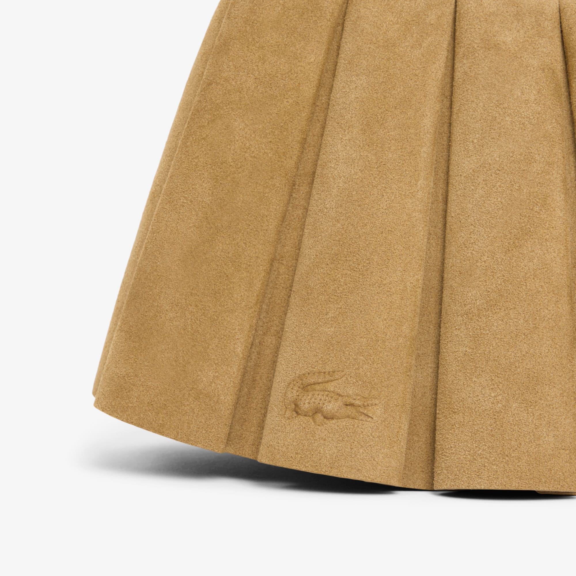Small Lenglen Suede Leather Purse