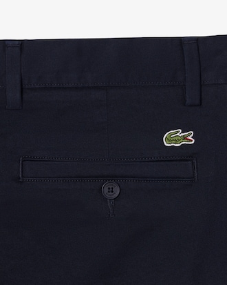 Pantalones Slim Fit de Twill El&aacute;stico