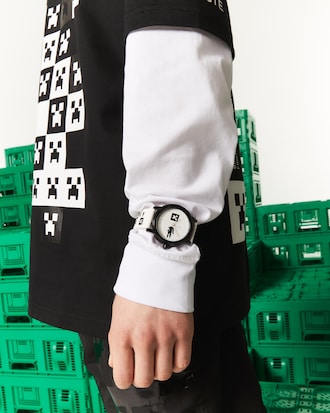 Montre homme Lacoste x Minecraft en silicone