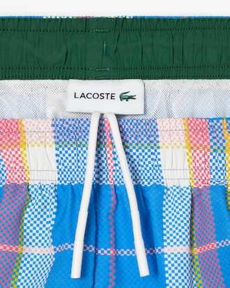 Men&rsquo;s Quick-Dry Checked Swim Trunks