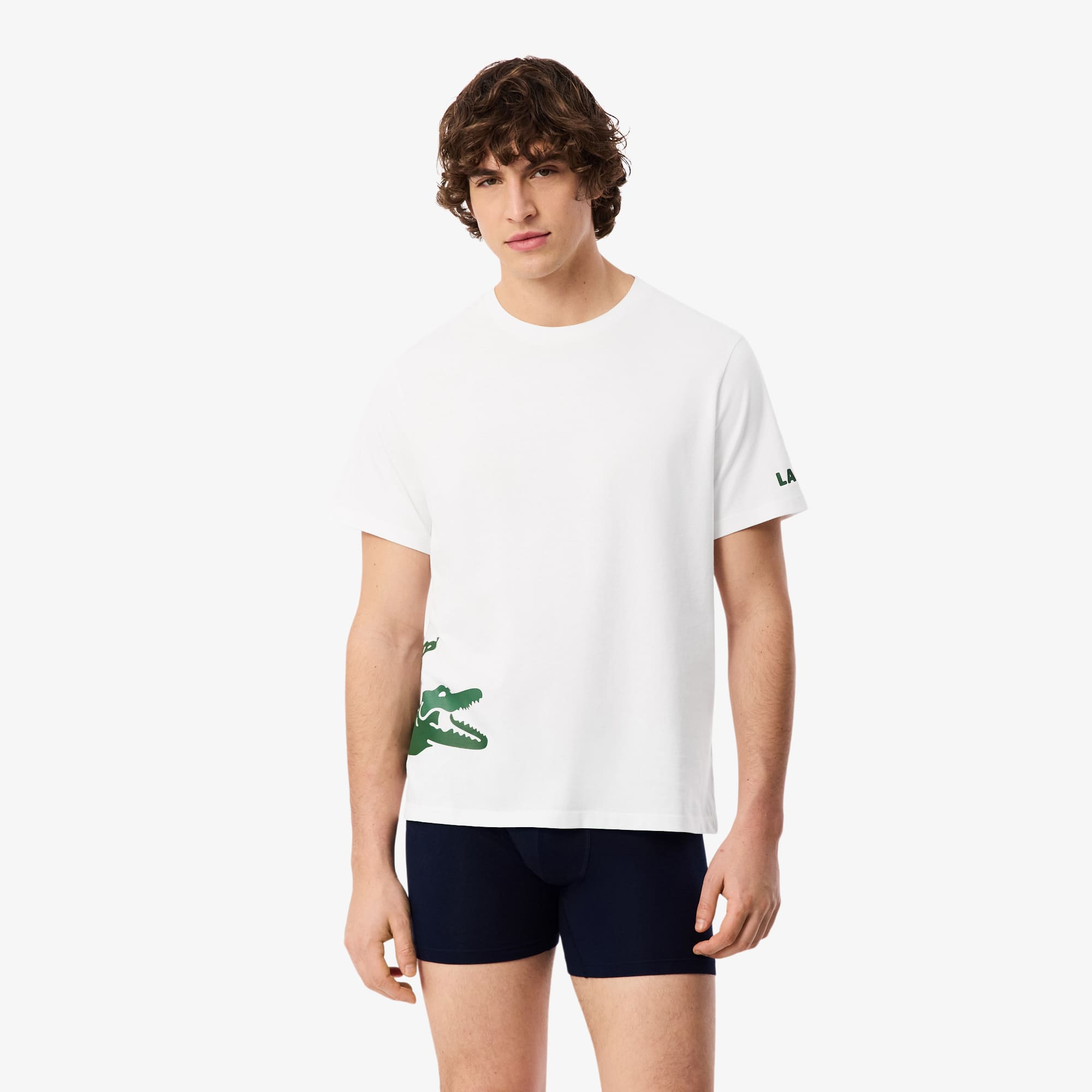 Lacoste Mens Printed Cotton Undershirt  XL