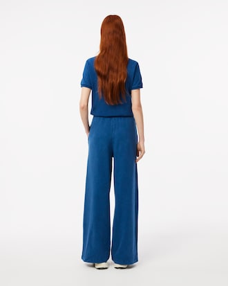 Pantalones Anchos con Distintivo para Mujer