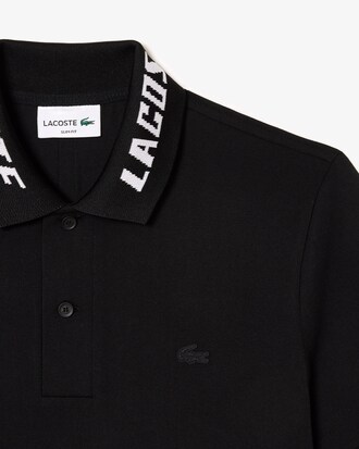 Polo homme slim fit en piqu&eacute; stretch avec marquage 