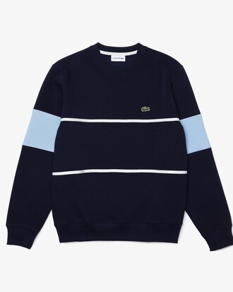 Sudadera Heritage de piqu&eacute; color block con cuello redondo para hombre