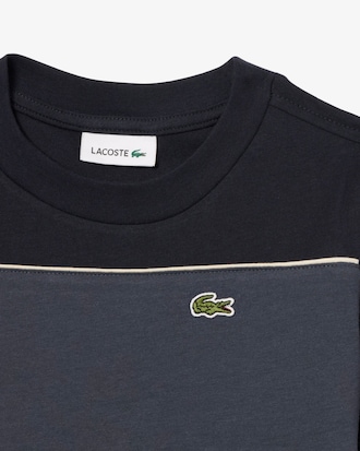 T-shirt color-block coton graphique