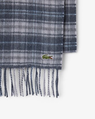 Wool Blend Plaid Scarf