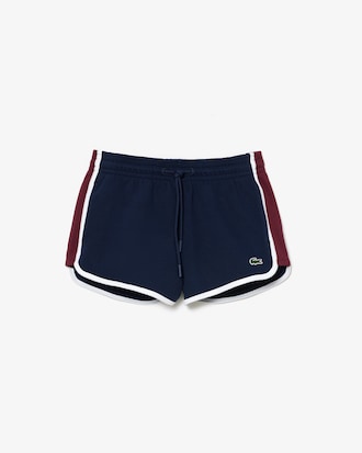 Women's Contrast Panel Piqué Shorts