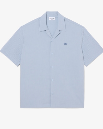 Playera Seersucker de Corte Relajado