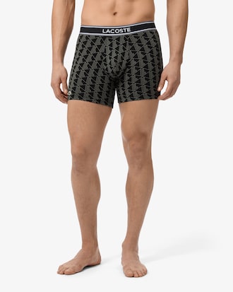 Men's 3-Pack Monogram Print Boxer Briefs
