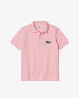 Kids&rsquo; Lacoste x Minecraft Organic Cotton Piqu&eacute; Polo