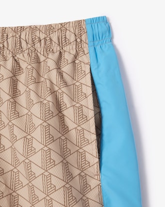 Men's Monogram Print Swim Trunks
