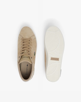 Sneakers Powercourt homme Lacoste en cuir tons contrast&eacute;s