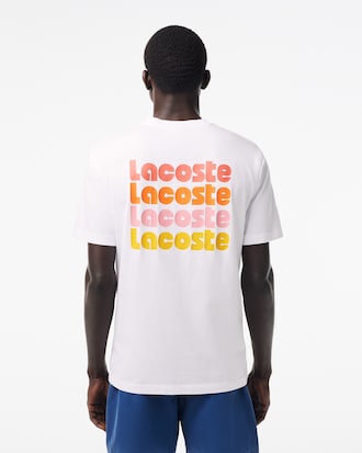 Men's Washed Effect Ombré Print T-Shirt