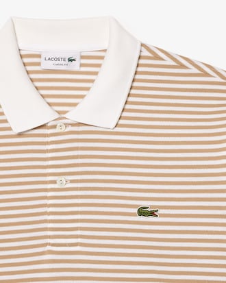 Polo de petit piqu&eacute; de rayas Classic Fit L.12.12