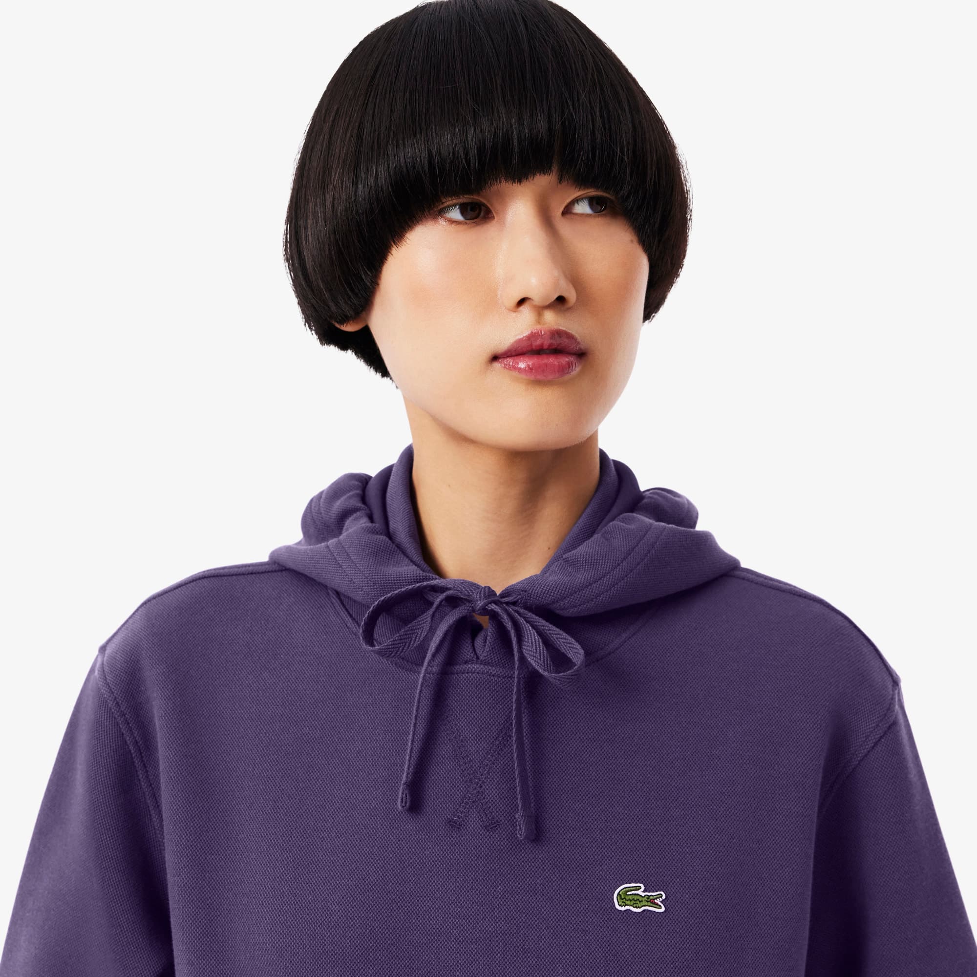 Women's Piqué Hoodie - Sweaters & Sweatshirts - New In 2026 | Lacoste
