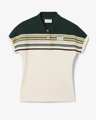 Women's Made In France Slim Fit Striped Polo